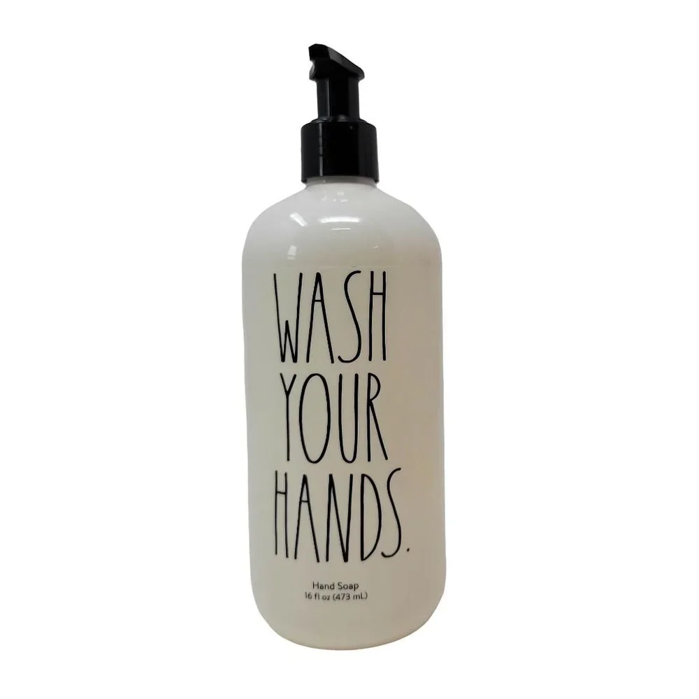 Rae Dunn Wash Your Hands Hand Soap Set - Picture 2 of 4